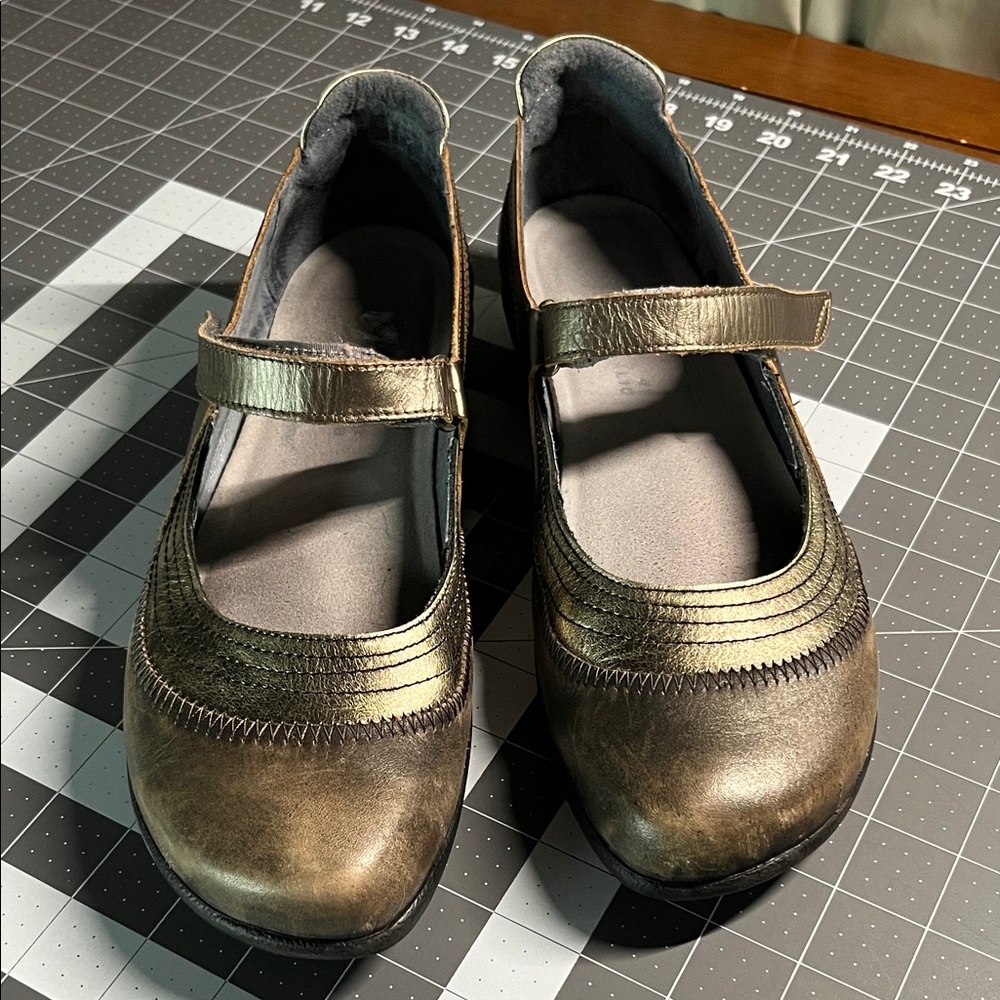 Naot Farah Metallic Gold Mary Janes